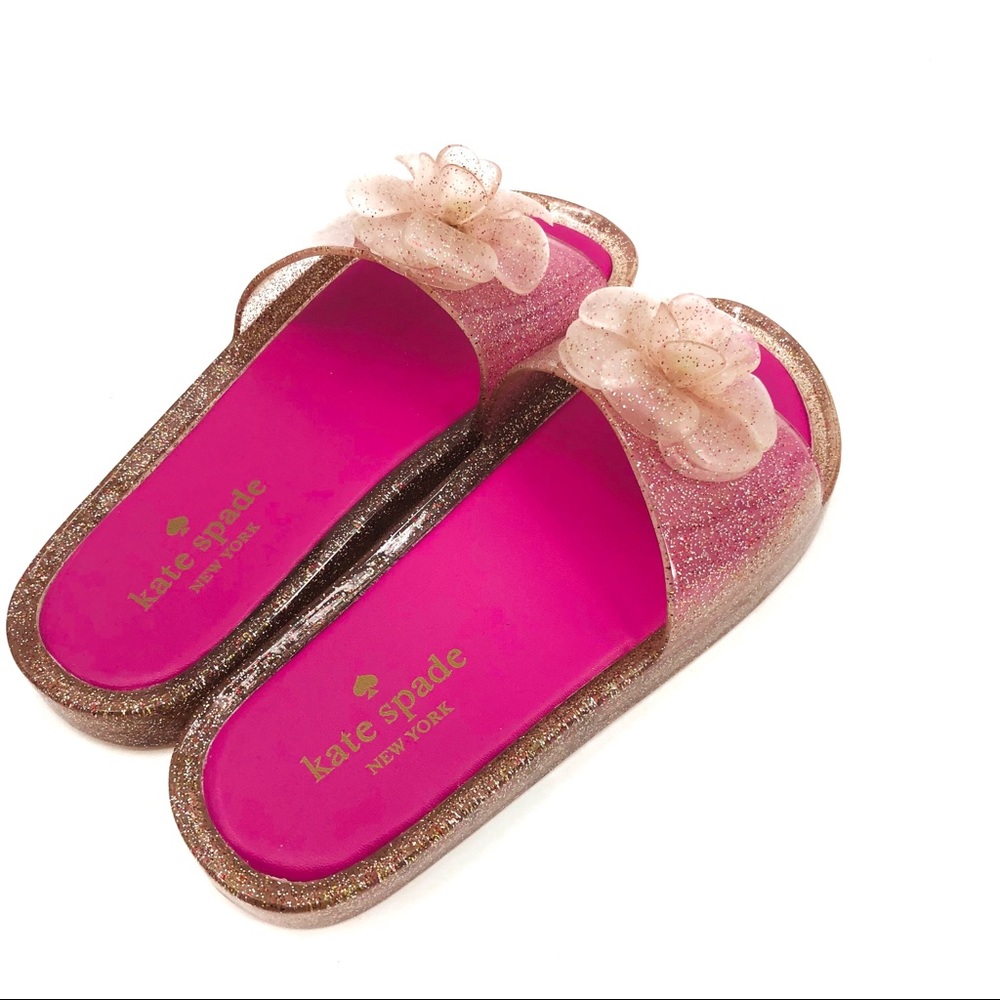 NEW!! Kate Spade Jelly Flower Flip Flop Sandals - Picture 5 of 7